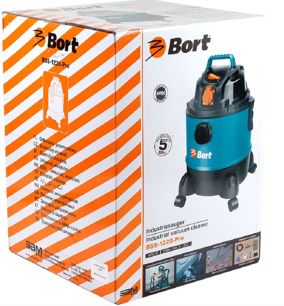 Пылесос строительный Bort BSS1220Pro photo 2