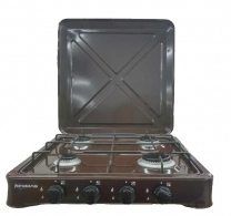 Плита настольная газовая Femas Femas4maro, 4 конфорок, Коричневый 