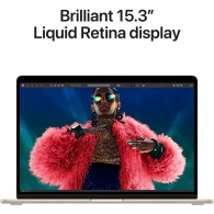 Laptop Apple 15.3 2024, M3, 16 GB GB, macOS Sonoma, Auriu cu sur thumbnav 6