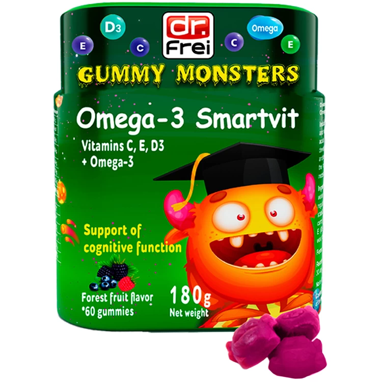 Витамины Dr Frei GUMMY MONSTERS OMEGA-3 SMARTVIT photo 2