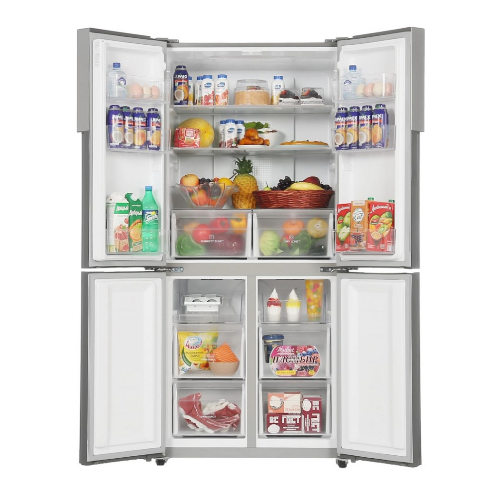 Frigider French Door Haier HTF456DM6RU / 456 l / 180 cm / A+ / Gri photo 2