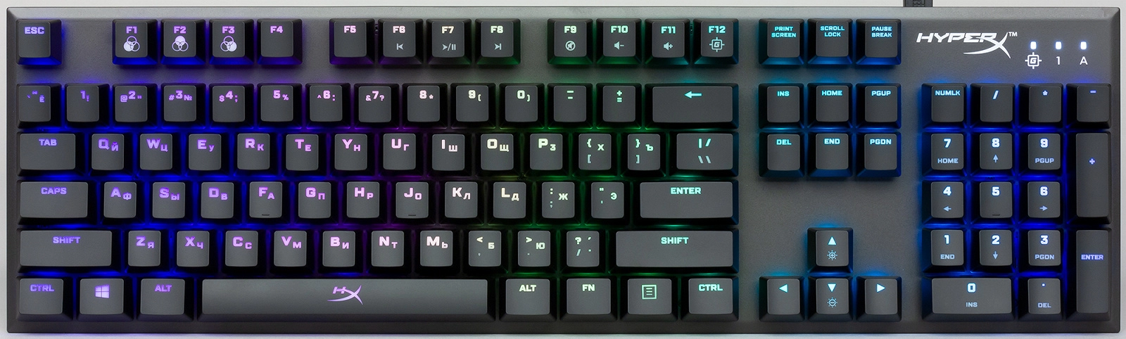 Tastatura cu fir HyperX Alloy FPS RGB, (HX-KB1SS2-RU), Kalih Speed Silver / Mecanica photo 1