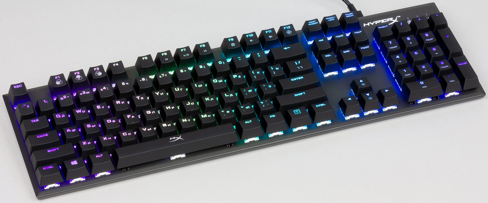 Tastatura cu fir HyperX Alloy FPS RGB, (HX-KB1SS2-RU), Kalih Speed Silver / Mecanica photo 2