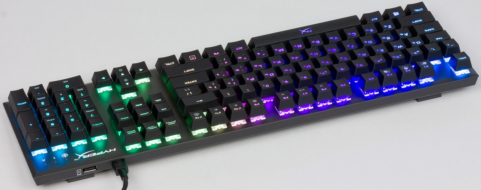 Tastatura cu fir HyperX Alloy FPS RGB, (HX-KB1SS2-RU), Kalih Speed Silver / Mecanica photo 8