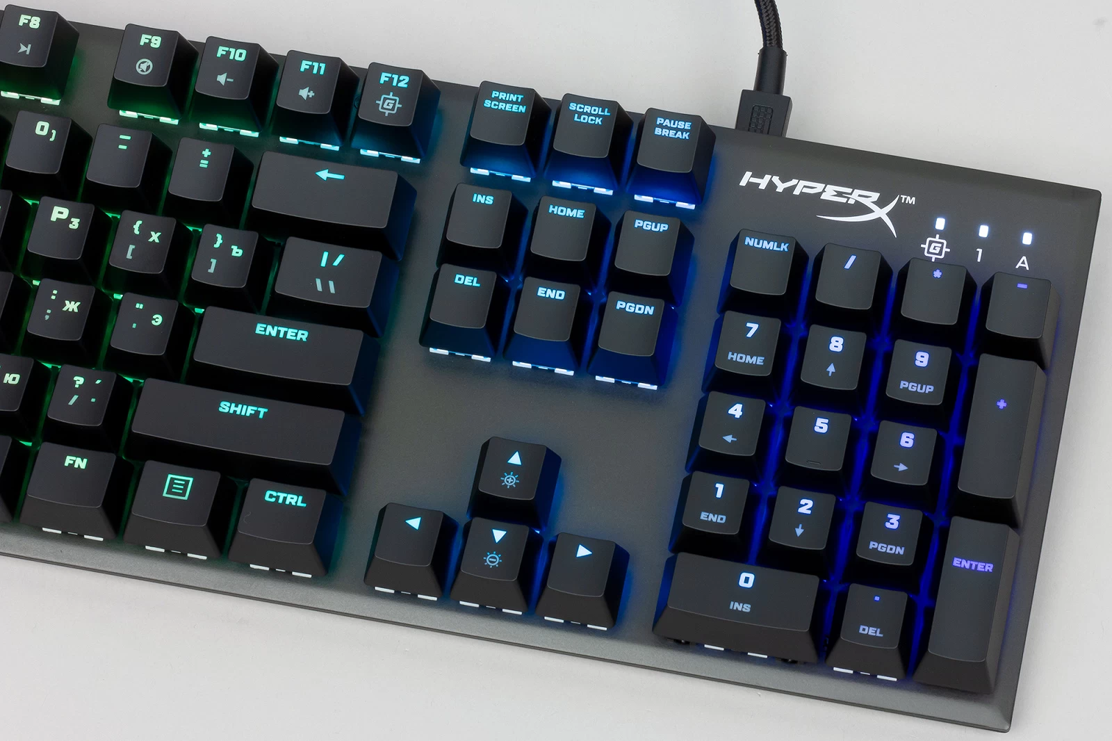 Tastatura cu fir HyperX Alloy FPS RGB, (HX-KB1SS2-RU), Kalih Speed Silver / Mecanica photo 9