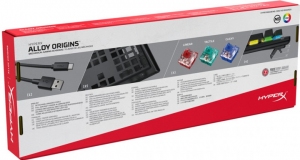 Клавиатура проводная  HyperX Alloy Origins Black (HX-KB6RDX-RU)HyperX Red keys thumbnav 3