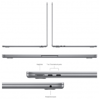 Laptop Apple 13.6 2024 , M3, 8 GB GB, macOS Sonoma, Gri thumbnav 3