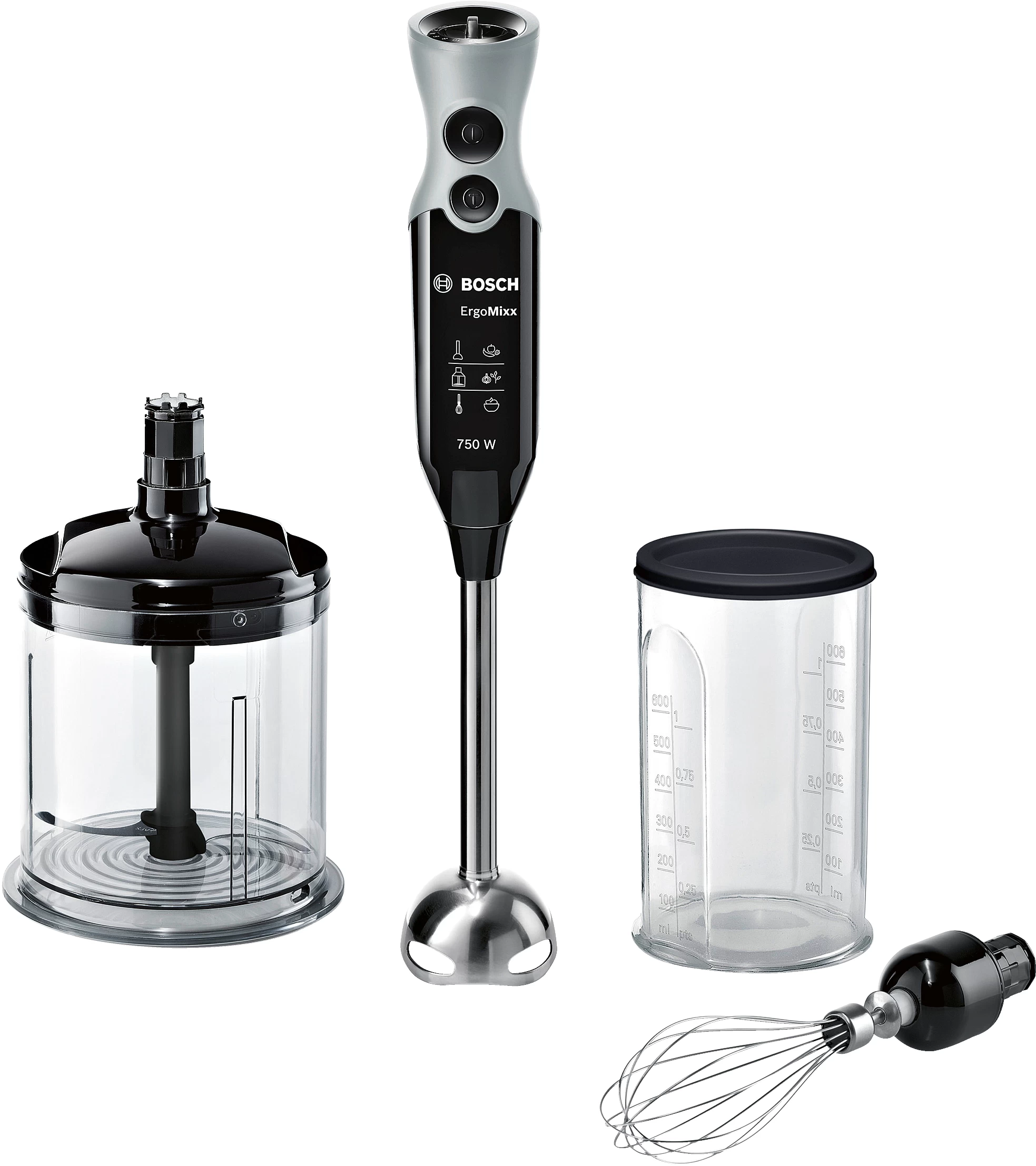 Blender Bosch MSM67160RU, 600 ml, 750 W, 12 trepte viteza, Negru photo 1