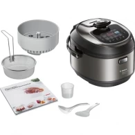 Multifierbator Bosch MUC88B68RU, 1200 W, 50 programe, Argintiu cu negru thumbnav 2