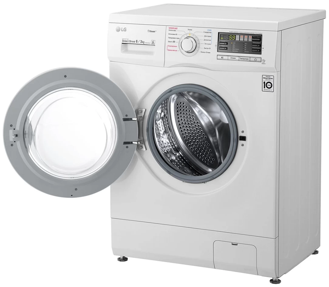 Cтирально-сушильная машина LG F1296CDS0 6 кг /1200 об/мин /A /Белый photo 9