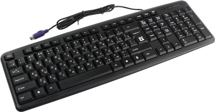 Клавиатура проводная Defender Element HB520 Black PS/2 / Мембранная photo 2