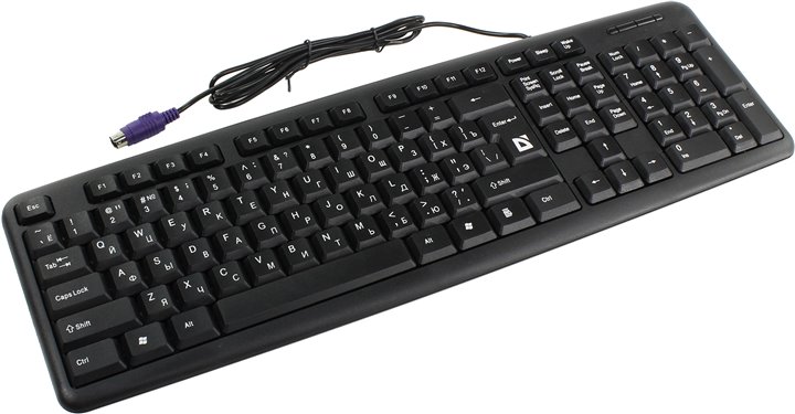 Tastatura cu fir Defender Element HB520 Black PS/2 / Membrana photo 3