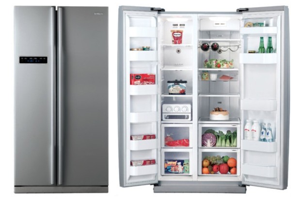 Frigider Side-by-Side Samsung / 510 l / 172 cm / A / Gri photo 1 Frigider Side-by-Side Samsung / 510 l / 172 cm / A / Gri photo 1