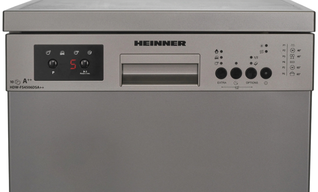 Masina de spalat vase Heinner HDW-FS4506DSA Gri /10 Seturi /Ingusta photo 3