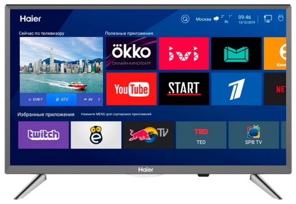 Телевизор Haier LE24K6500SA / 24" / LED / HD ready photo 1 Телевизор Haier LE24K6500SA / 24" / LED / HD ready photo 1