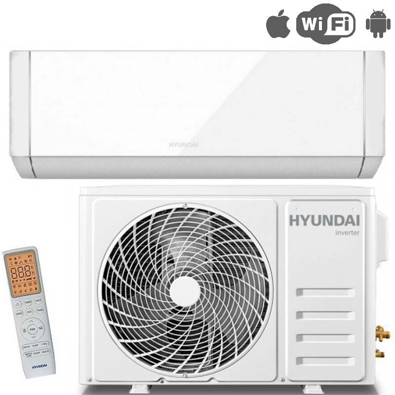 Aparat de aer conditionat Hyundai HYAC09CHSD 9000 BTU / 25 m2 / Invertor / Wi-Fi R32 / A++ photo 1 Aparat de aer conditionat Hyundai HYAC09CHSD 9000 BTU / 25 m2 / Invertor / Wi-Fi R32 / A++ photo 1