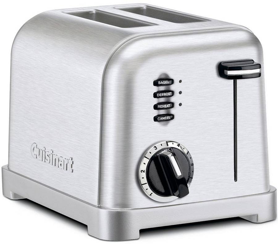 Тостер Cuisinart СPT-160E, 2 тоста, 900 Вт, Серебристый photo 1 Тостер Cuisinart СPT-160E, 2 тоста, 900 Вт, Серебристый photo 1