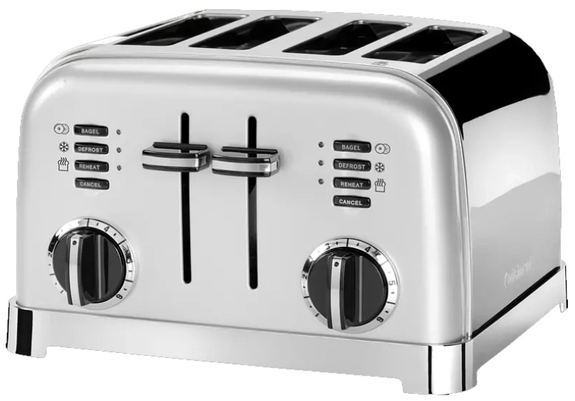 Prajitor de paine Cuisinart CPT180SE, 4, 1800 W, Argintiu photo 1 Prajitor de paine Cuisinart CPT180SE, 4, 1800 W, Argintiu photo 1