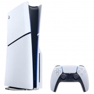 Consola pentru jocuri Sony Playstation 5 Slim (Blu-Ray) White + Controller Dual Sense thumbnav 1