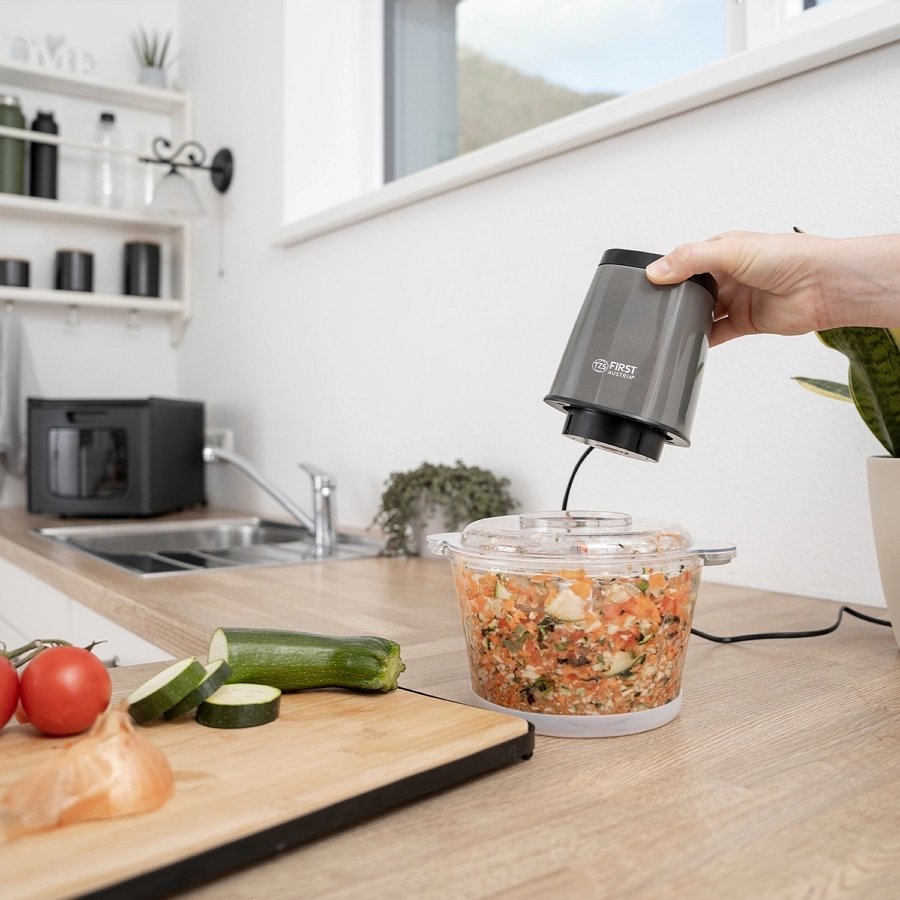 Maruntitor First FA51132SI, 1700 ml, 500  W, 2 trepte viteza, Gri photo 4