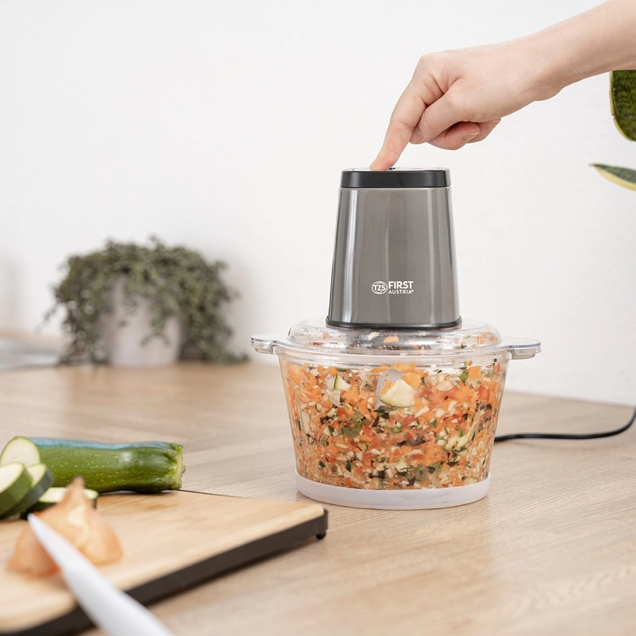 Maruntitor First FA51132SI, 1700 ml, 500  W, 2 trepte viteza, Gri photo 5