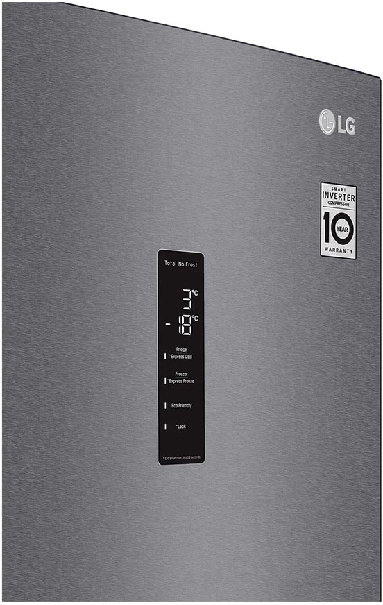 Холодильник двухдверный LG GA-B509MLSL / 384 л / 203 см / A+ / Серый photo 4