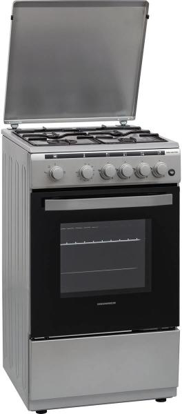 Plita de gaz Heinner HFSC-V50LITGSL / 4 arzatoare / 50 cm / Argintiu photo 1 Plita de gaz Heinner HFSC-V50LITGSL / 4 arzatoare / 50 cm / Argintiu photo 1