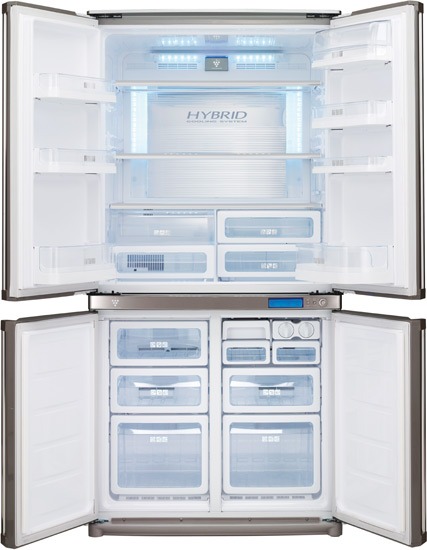 Frigider Side-by-Side Sharp SJ-F80S-SL / 605 l / 183 cm / A / Gri photo 2