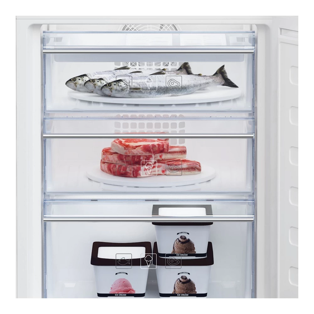 Холодильник двухдверный Beko BCNA275E41SN / 254 л / 177.5 см / E / Белый photo 4