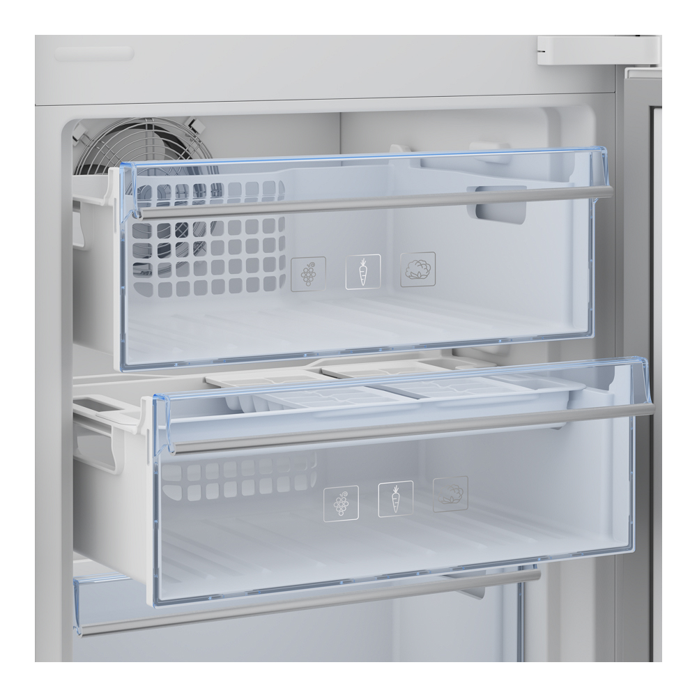 Холодильник двухдверный Beko BCNA306E4SN / 306 л / 193.5 см / E / Белый photo 4