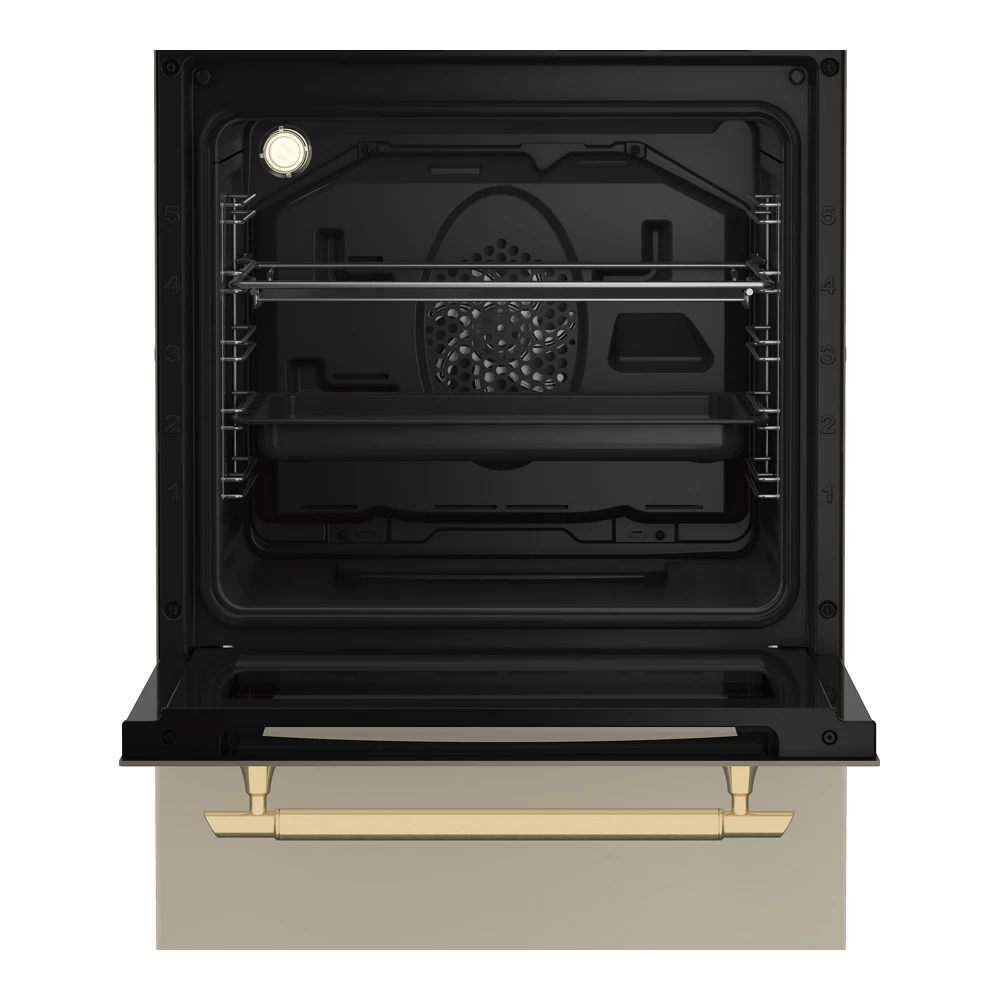 Газовая плита Beko FSE52135DCRSN / 4 конфорок / 50 см / Бежевый photo 5