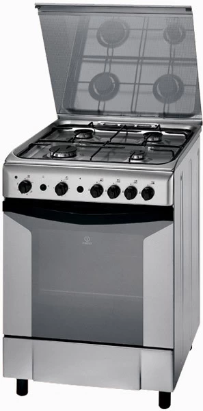 Plita de gaz Indesit K6G21SXsp / 4 arzatoare / 60 cm / Inox photo 1