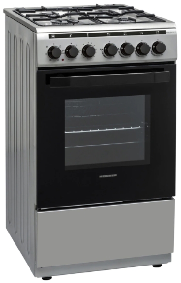 Газовая плита Heinner HFSC-V60LITGC-SS / 4 конфорок / 50 см / Нержавеющая сталь photo 1 Газовая плита Heinner HFSC-V60LITGC-SS / 4 конфорок / 50 см / Нержавеющая сталь photo 1