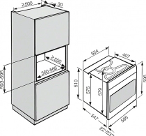 Cuptor electric incorporabil Miele H2265 BP, 76 l, A+, Inox thumbnav 3