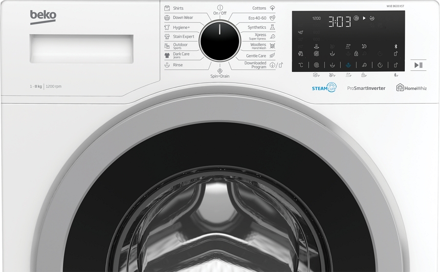 Стиральная машина Beko WUE8633XST 8 кг / 1200 об/мин / C / Белый photo 3
