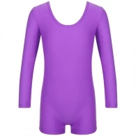 Costum p/u gimnastica cu sorti maneca lunga Grace Dance Gymnastic leotard long sleeve with shorts 