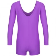 Купальник гимнастический с шортами длинный рукав Grace Dance Gymnastic leotard long sleeve with shorts thumbnav 2