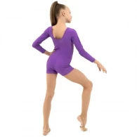 Купальник гимнастический с шортами длинный рукав Grace Dance Gymnastic leotard long sleeve with shorts thumbnav 5