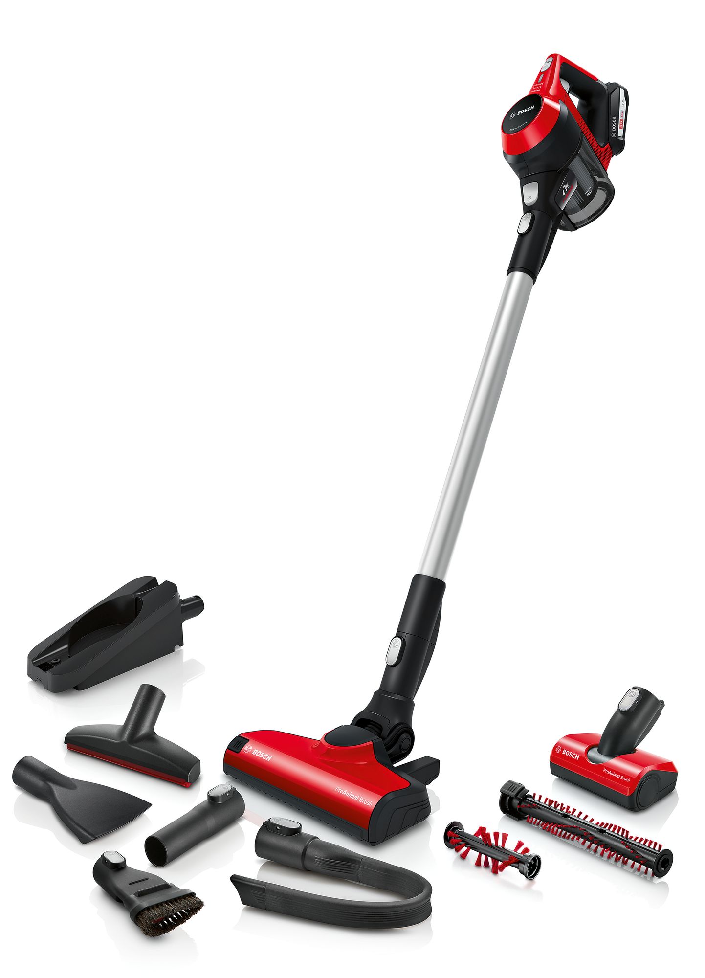 Пылесос вертикальный Bosch BBS61PET2 / Вт / Красный с серым photo 1