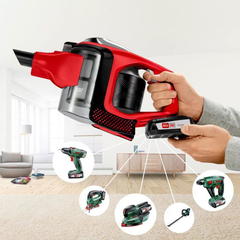 Пылесос вертикальный Bosch BBS61PET2 / Вт / Красный с серым photo 3