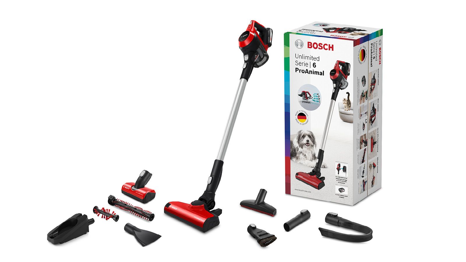 Пылесос вертикальный Bosch BBS61PET2 / Вт / Красный с серым photo 5