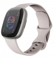 Bratara fitness Fitbit Sense 2 Lunar White/Platinum Aluminum (FB521) thumbnav 6