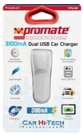 Зарядное устройство авто. для телефона Promate Vivid 2xUSB thumbnav 2