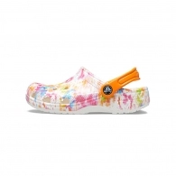 Slapi Crocs Classic Tie Dye Graphic Kids Clog 