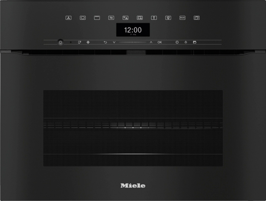 Cuptor electric cu microunde incorp. Miele H7440BMX Obsidian Black Matt photo 1