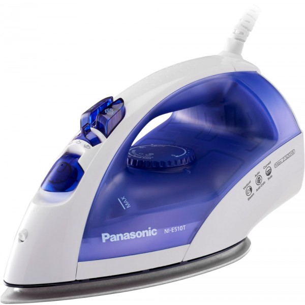 Утюг Panasonic NI-E510TDTW, 200 мл, Белый/Синий photo Утюг Panasonic NI-E510TDTW, 200 мл, Белый/Синий photo
