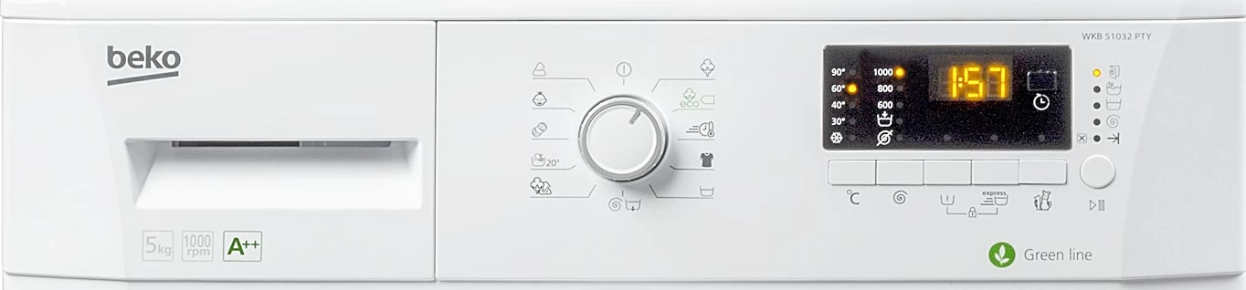 Стиральная машина Beko WKB51032PTY 5 кг / 1000 об/мин / A++ / Белый photo 2