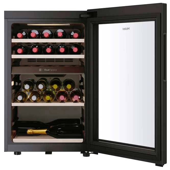 Frigider de vin Haier HWS42GDAU1 / 42 sticle / 82 cm / G / Negru photo 2