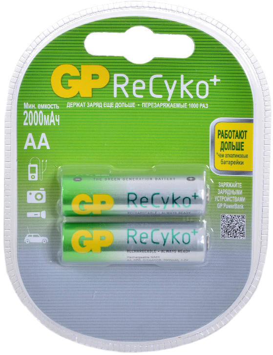 Аккумулятор GP 210AAHC U2 ReCyko photo 1 Аккумулятор GP 210AAHC U2 ReCyko photo 1