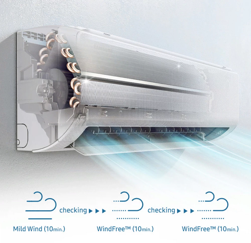 Кондиционер Samsung AR24BXFAMWKNUA 24000 BTU / 70 м2 / Инверторный / Wi-Fi R32 / A++ photo 6